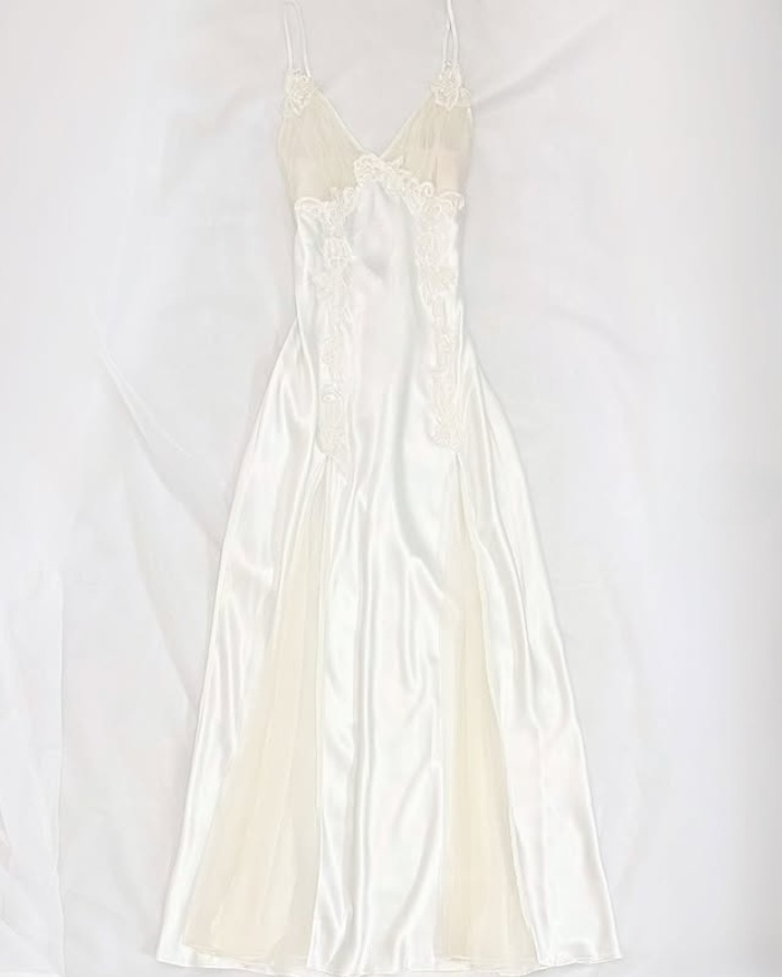 Elegant Spaghetti Straps A-Line Appliques Long Party Dress Evening Dress, D789