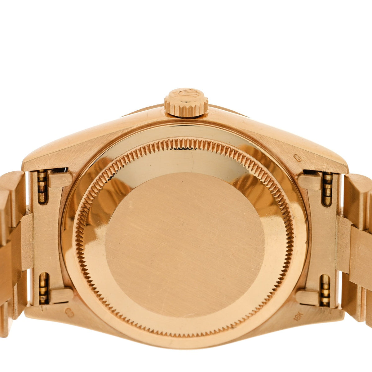 18K Yellow Gold 36mm Oyster Perpetual Day-Date President Watch Silver 18248