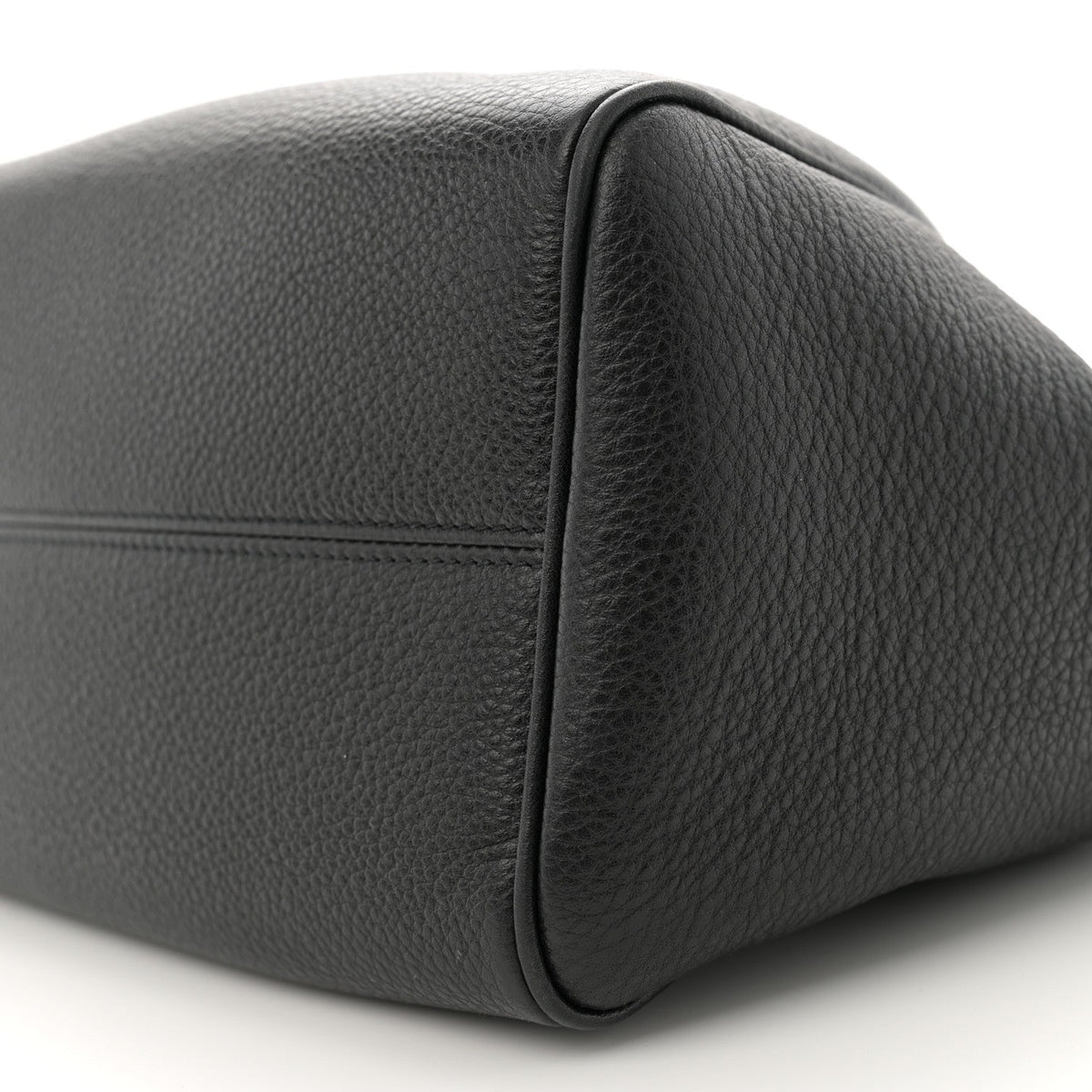 Calfskin Cuir Small Triomphe Cabas Drawstring Black