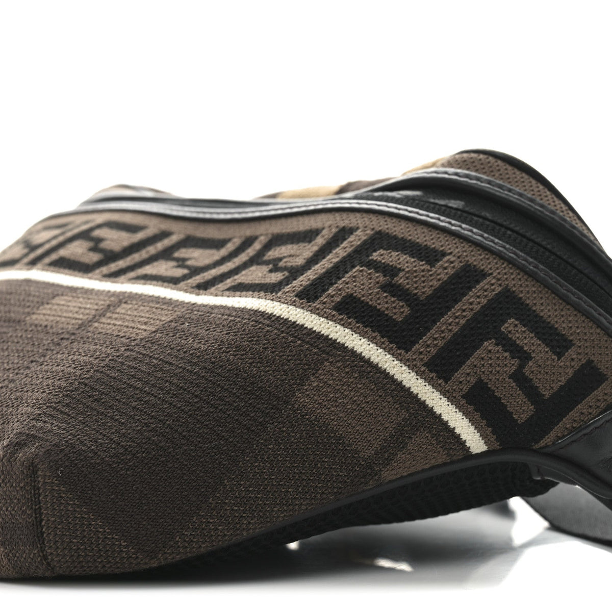 Vitello Century Maglia Pattern Mix Belt Bag Havana