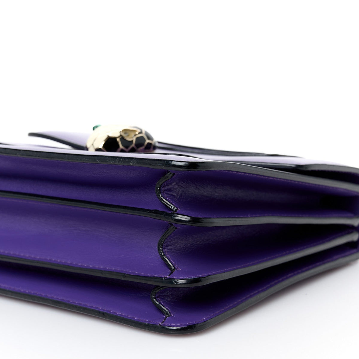 Calfskin Serpenti Forever Top Handle Purple