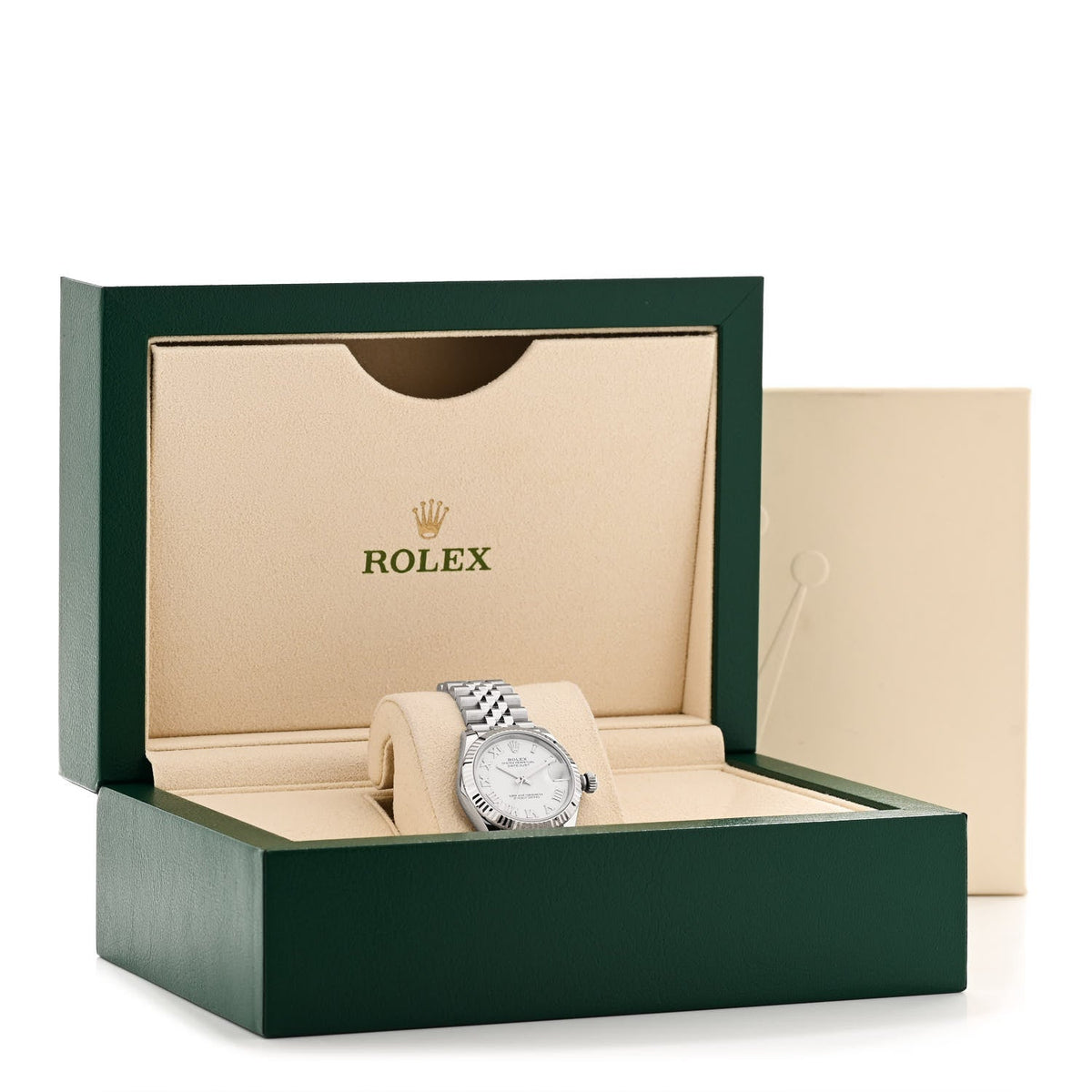Stainless Steel 18K White Gold 31mm Oyster Perpetual Datejust Watch White Roman 278274