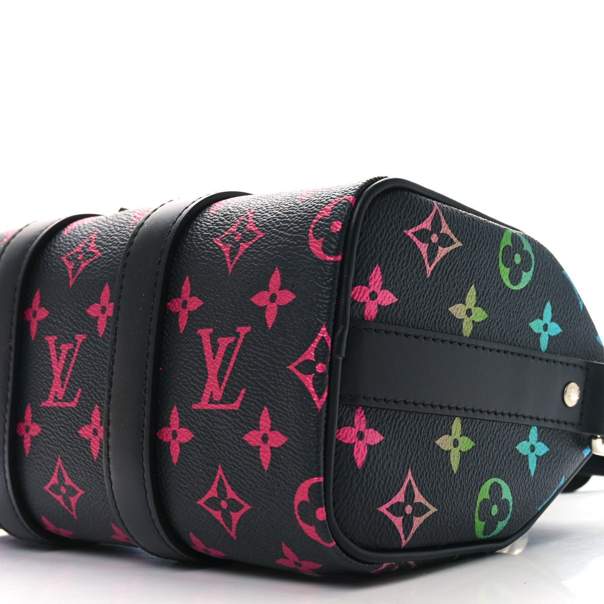Monogram Iridescent Keepall Bandouliere 25 Black