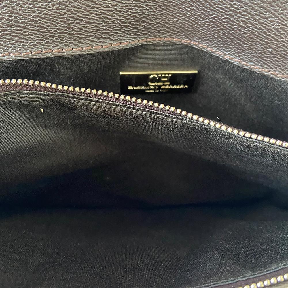 Carolina Herrera Monogram Coated Canvas & Leather Wallet on chain