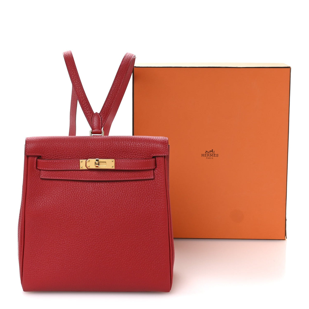Taurillon Clemence Kelly Ado Backpack Rouge Casaque