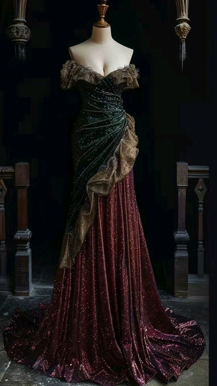 Gorgeous Off Shoulder Mermaid Beading Long Prom Dress Formal Evening Gown, D415