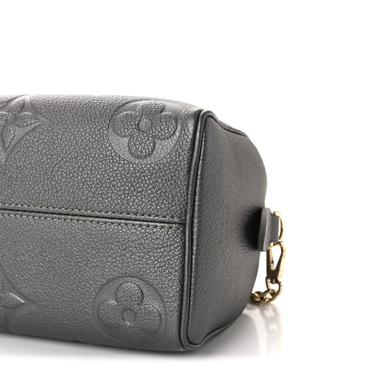 Shimmery Empreinte Monogram Giant Speedy Bandouliere 20 Gun Metal