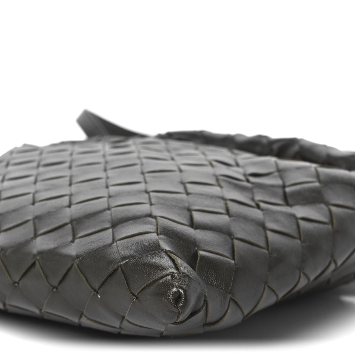Calfskin Intrecciato Mini Hop Kaki