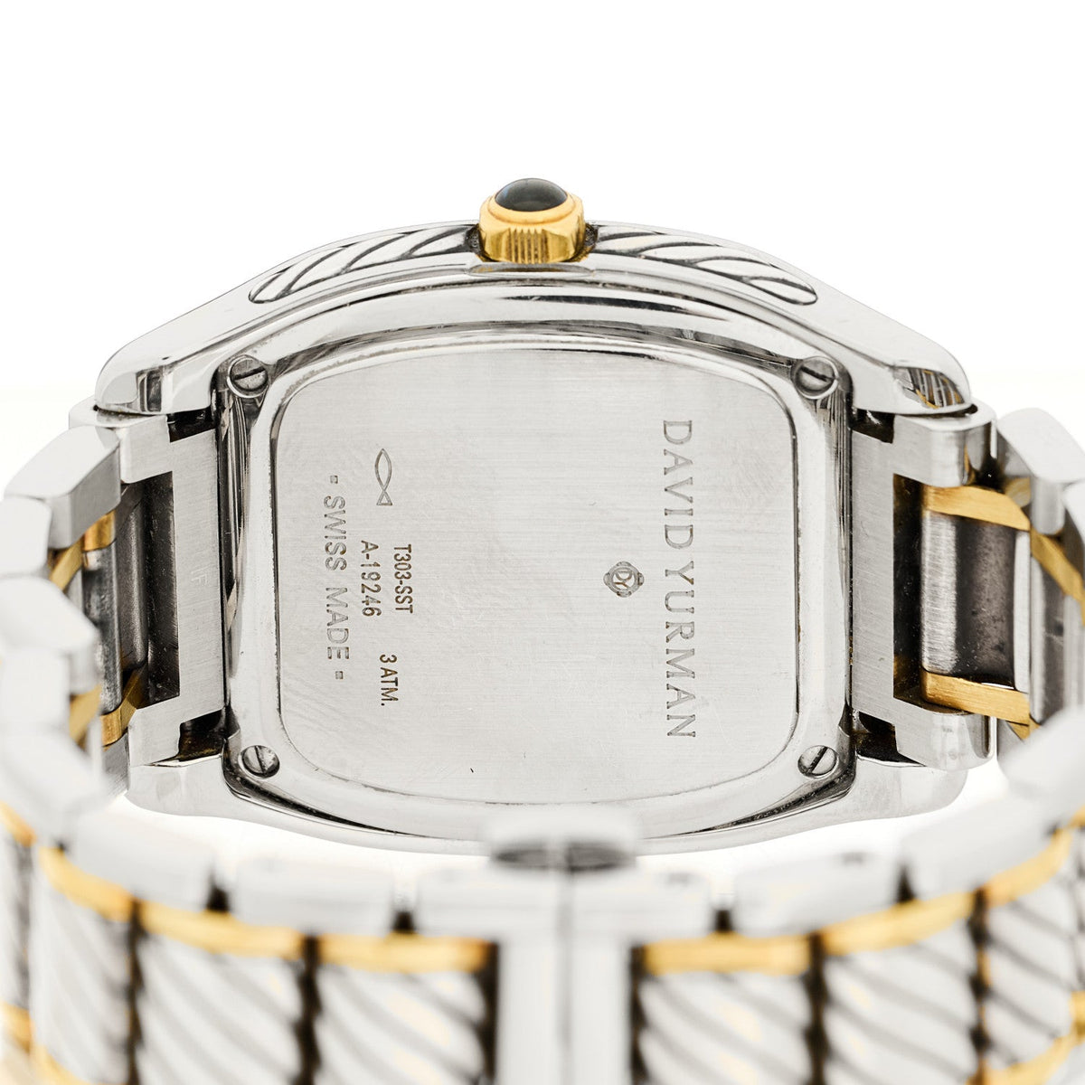 Stainless Steel 18K Yellow Gold Diamond Bezel Mother of Pearl 32mm Thoroughbred Quartz Watch