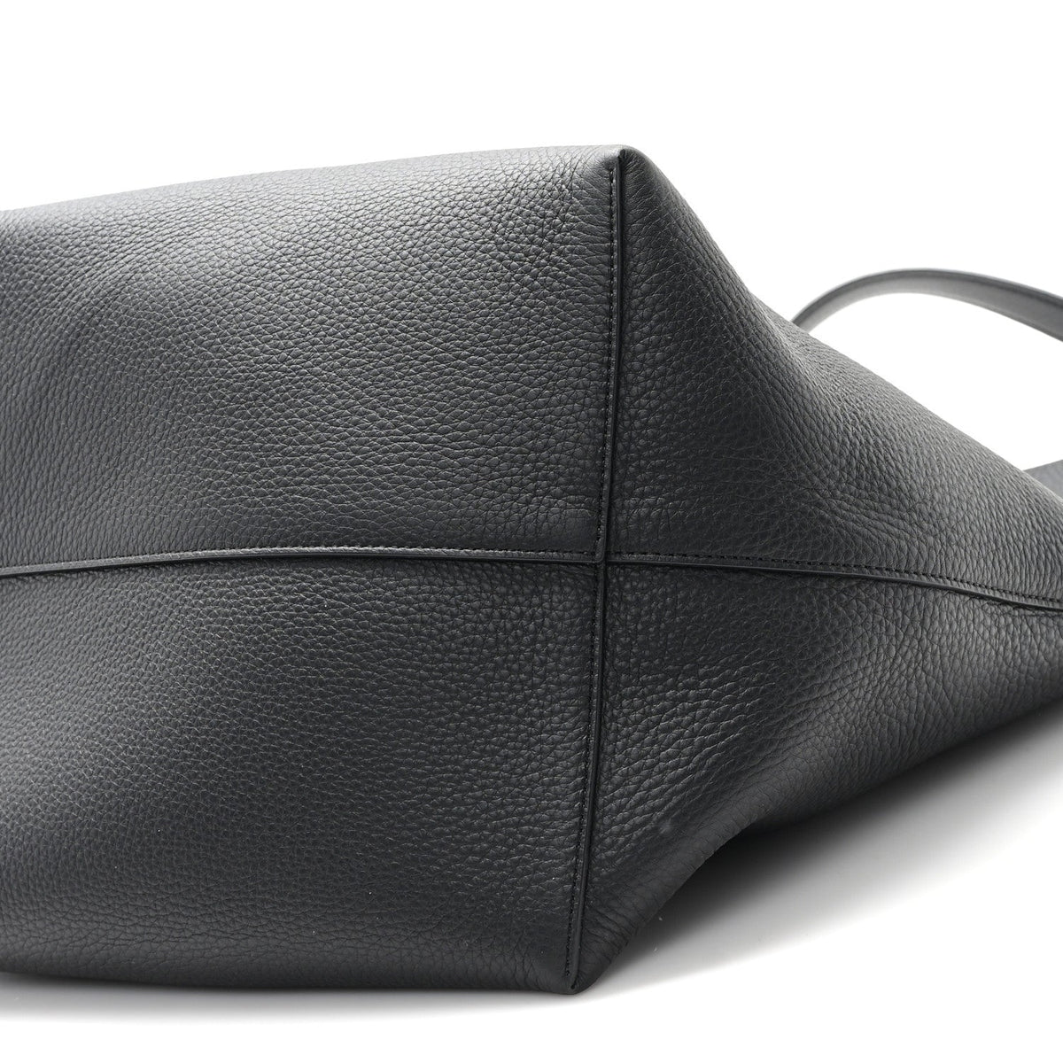 Grained Calfskin Large N/S Park Tote Black