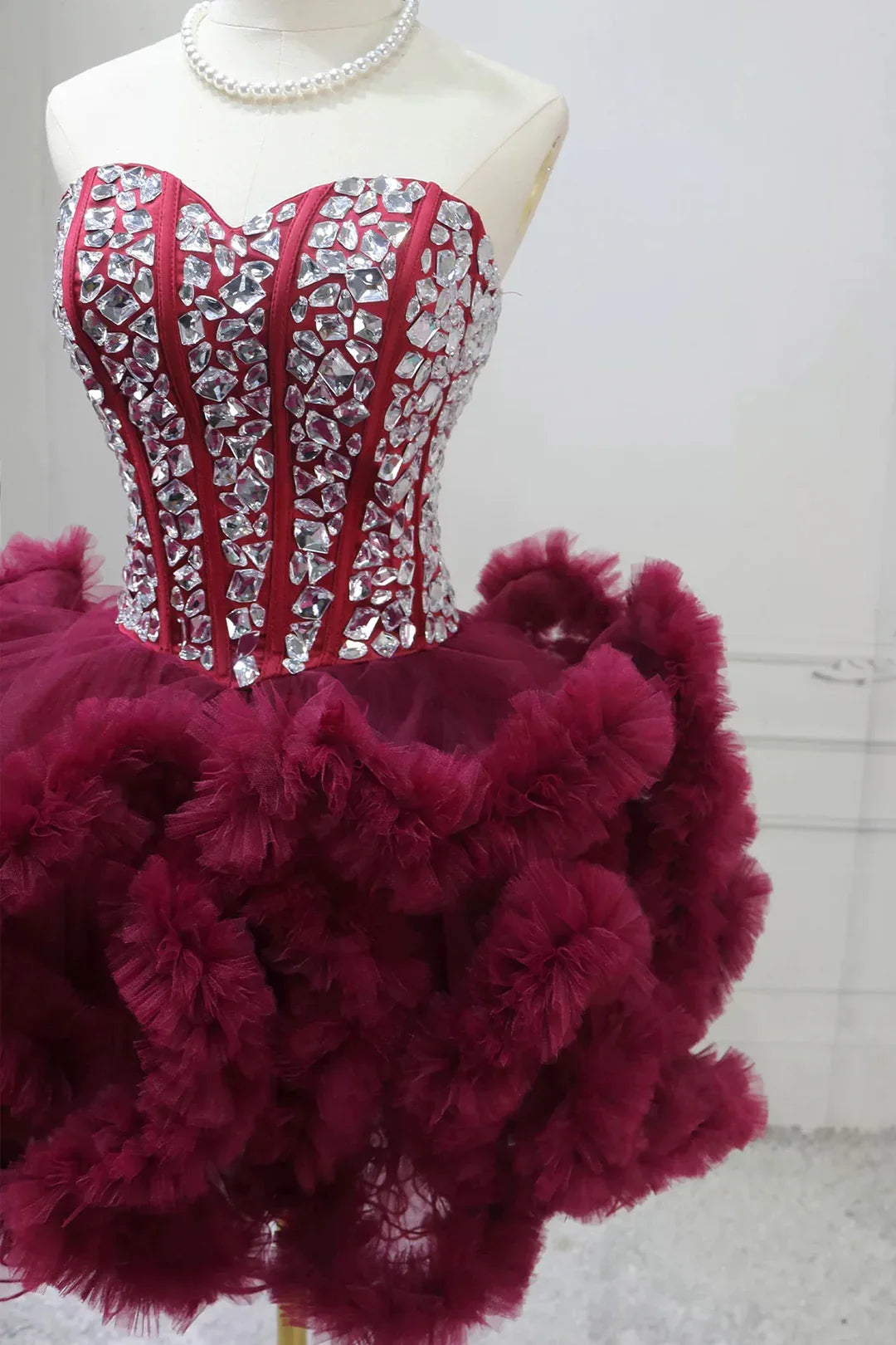 Vintage Homecoming Dress Sweetheart Rhinestone Short Prom Dress Back to School Outfits Party Dress D6044