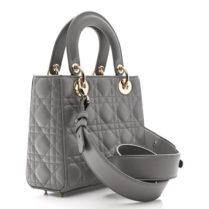 Lambskin Cannage Small My ABCDior Lady Dior Grey