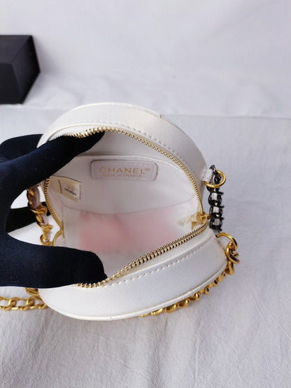 Chanel 19 Round White crossbody bag
