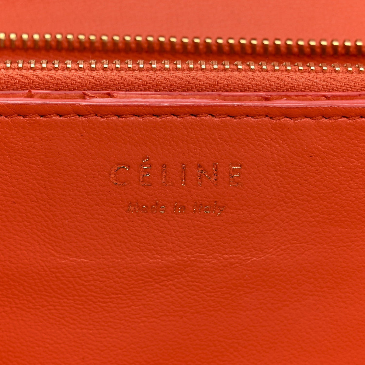Snakeskin Classic Box Flap Orange