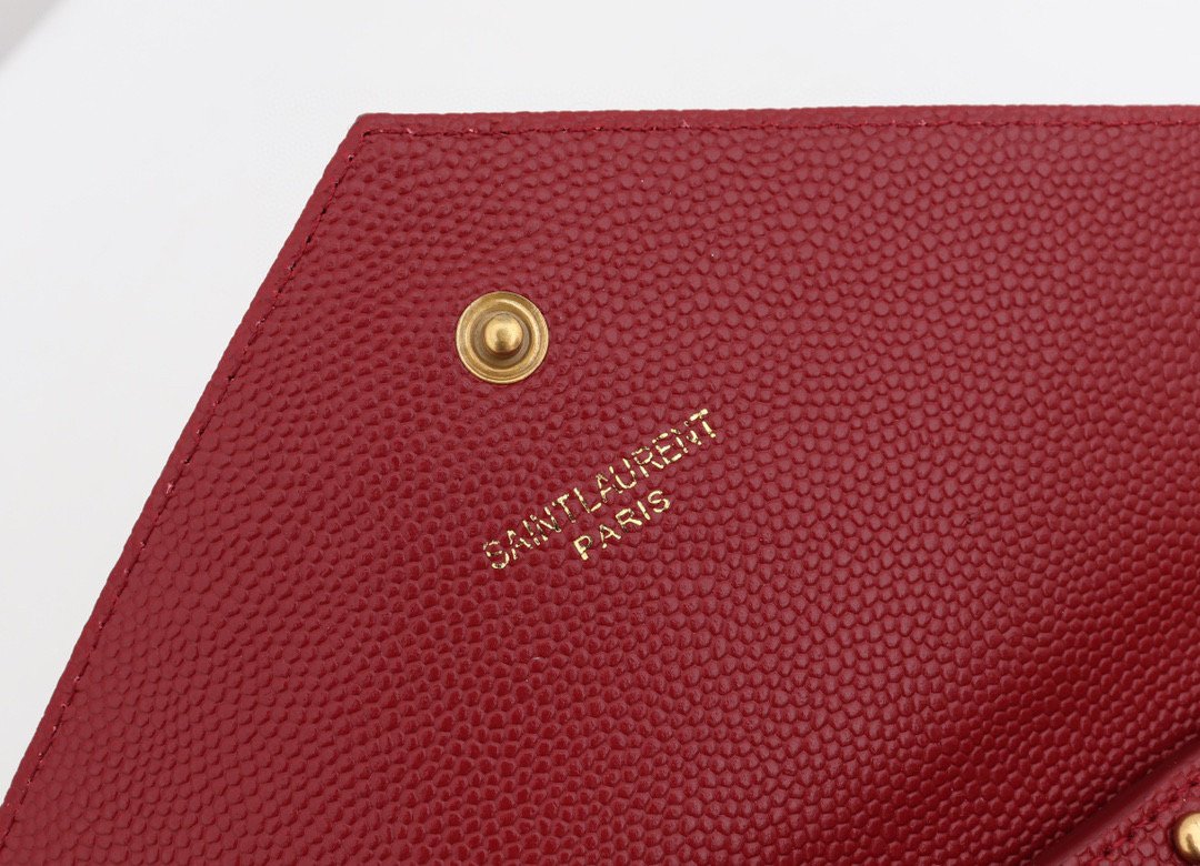 Saint Laurent YSL Red Chain Wallet