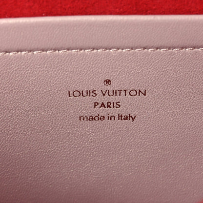 Lambskin Embossed Monogram Fall in Love Pochette Coussin Light Pink