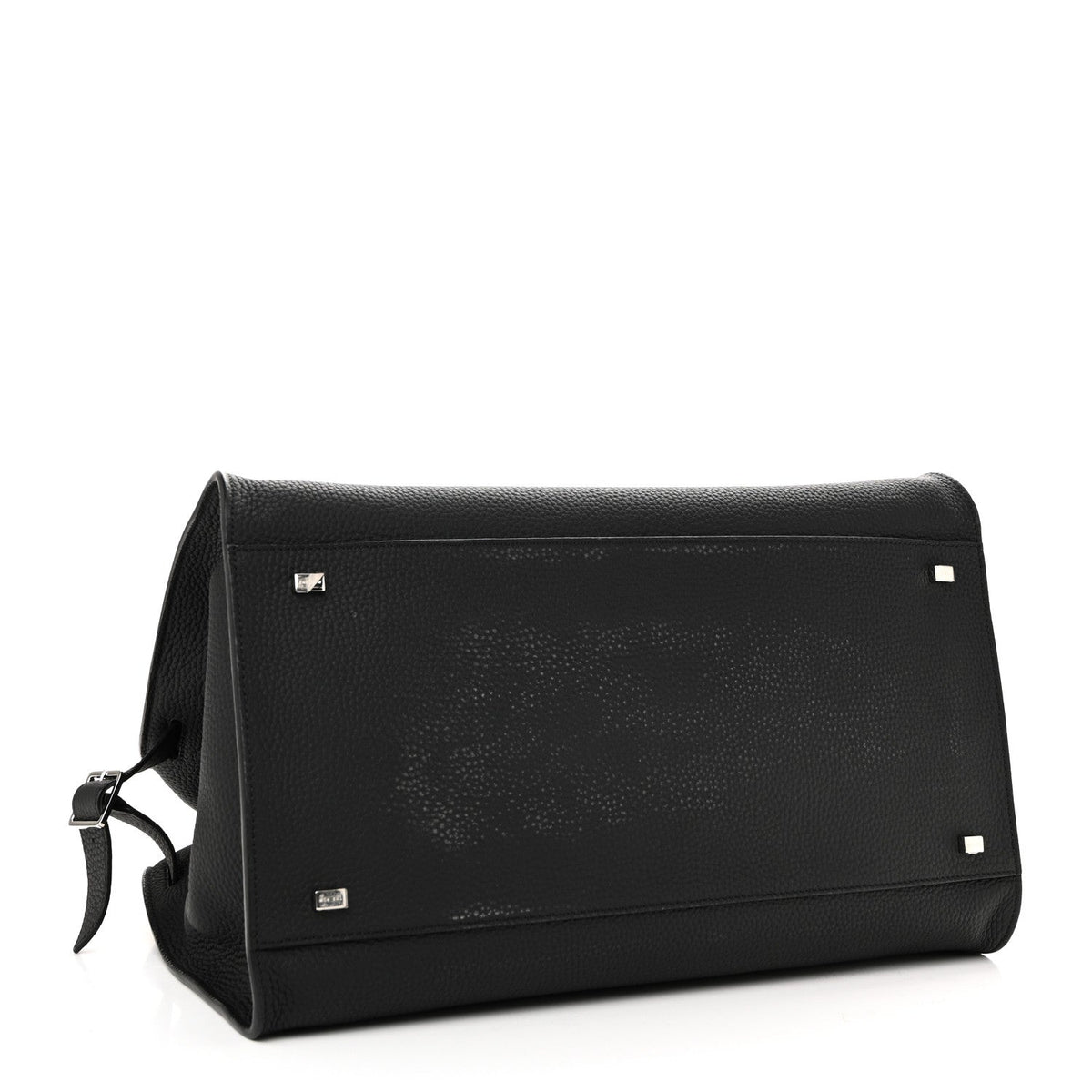 Matte Grained Calfskin Soft Margaux 15 Black