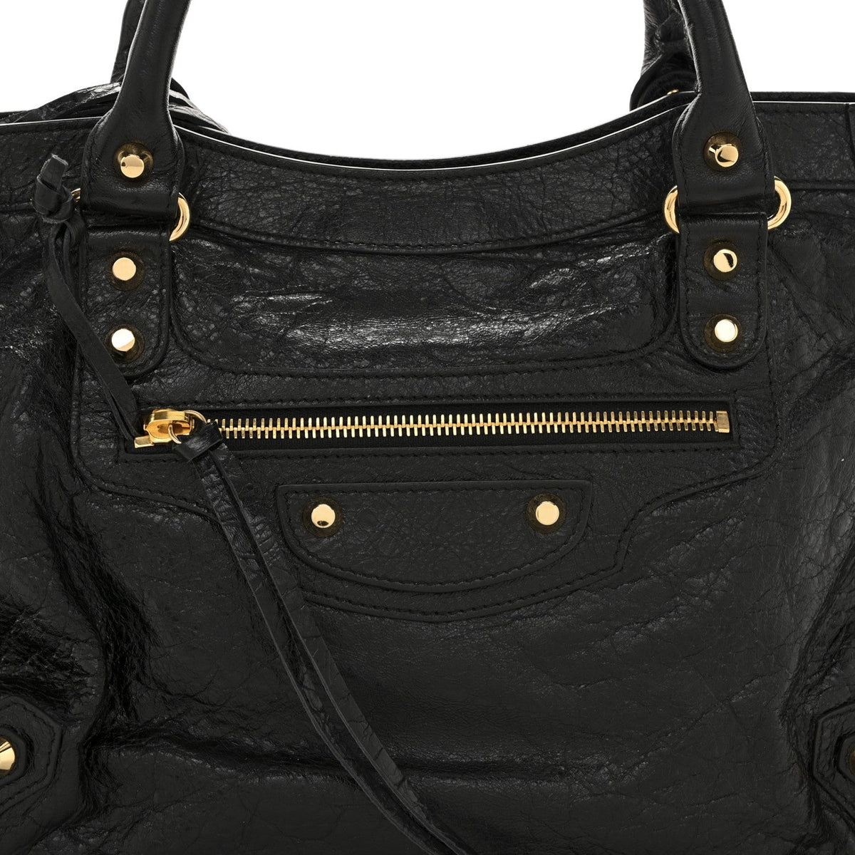 Agneau Classic Gold Hardware City Black
