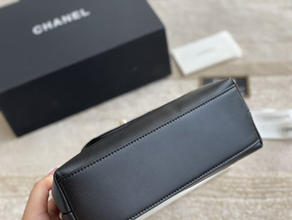 Chanel Kelly Shopping Bag Black Calfskin