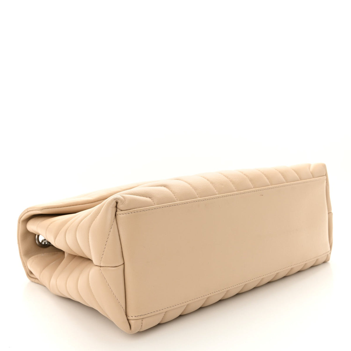 Calfskin Y Quilted Monogram Medium Loulou Chain Satchel Nude Powder