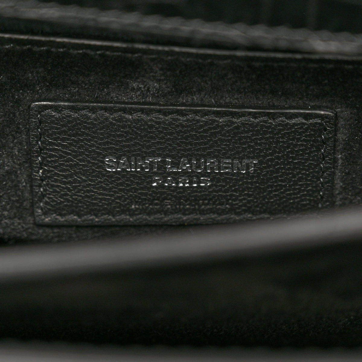Calfskin Crocodile Embossed Medium Monogram Sunset Black