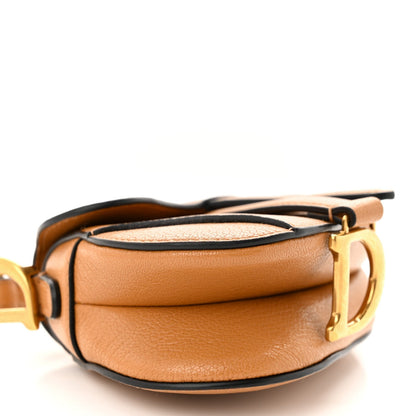 Goatskin Micro Saddle Bag Camello
