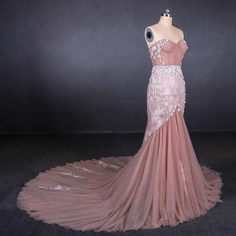 Gorgeous Sweetheart Mermaid Tulle Prom Dress, Long Evening Dresses N2343  M1858