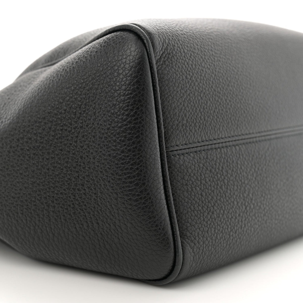 Calfskin Cuir Small Triomphe Cabas Drawstring Black