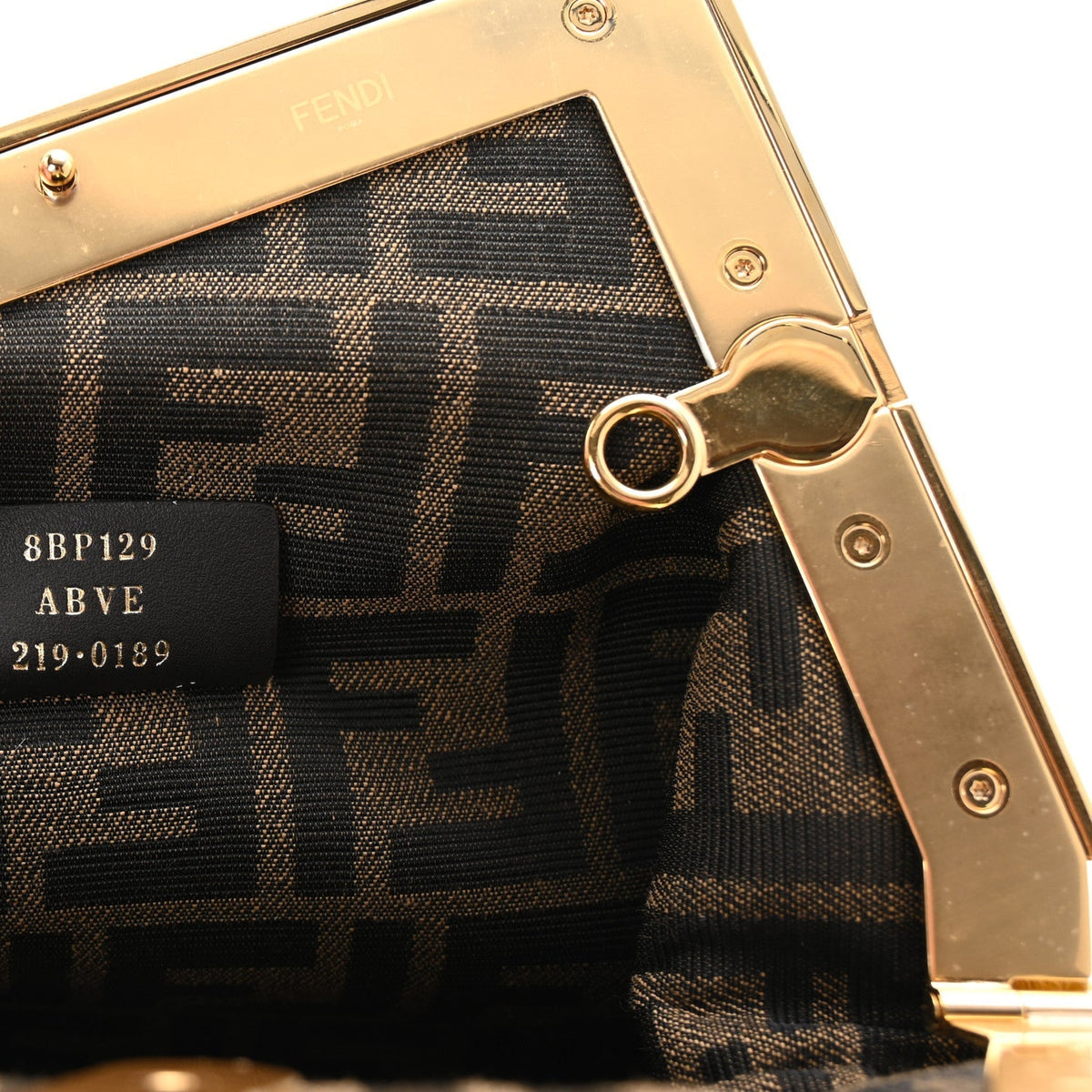 Shiny Nappa Small Fendi First Mimosa