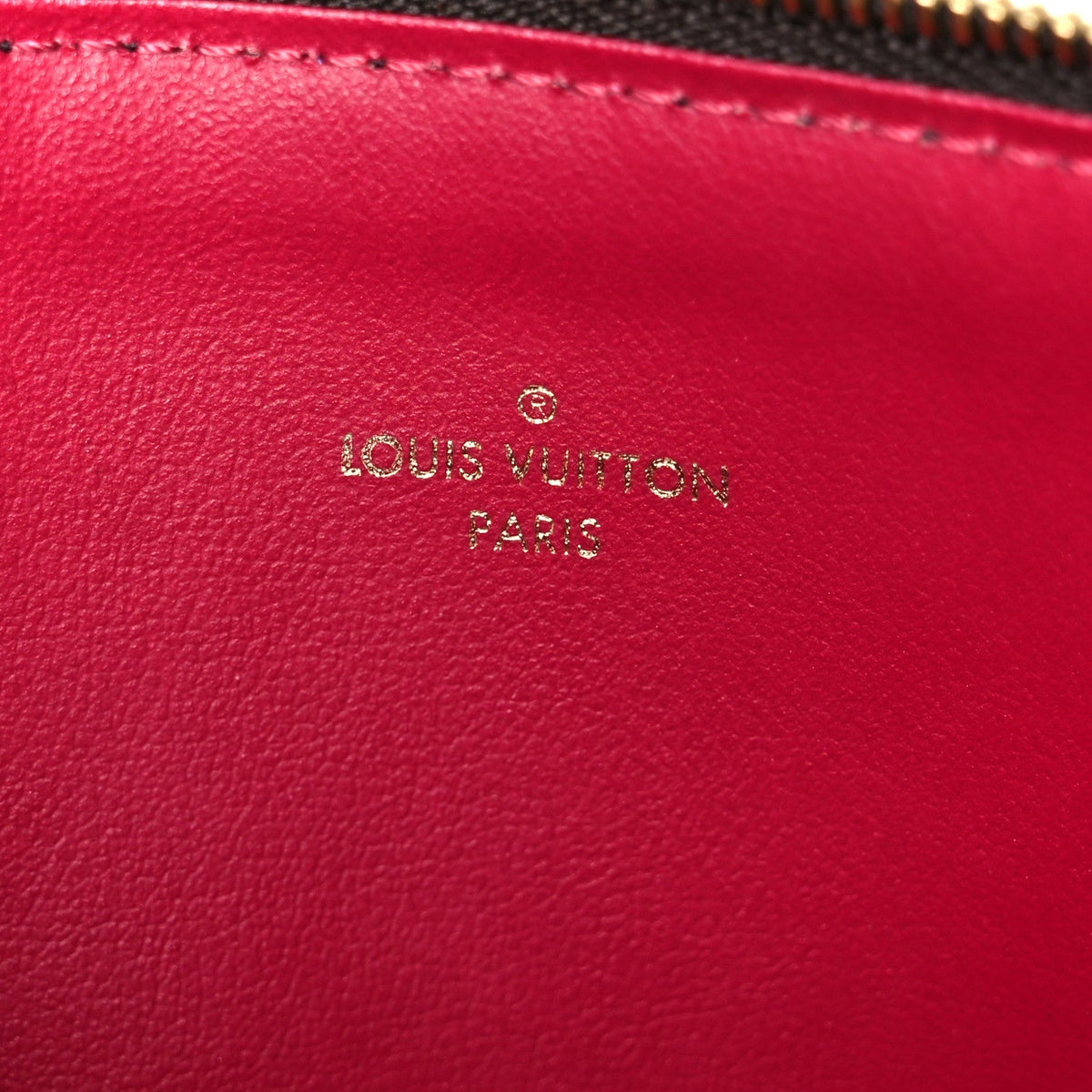 Monogram Pochette Felicie Chain Wallet Fuchsia