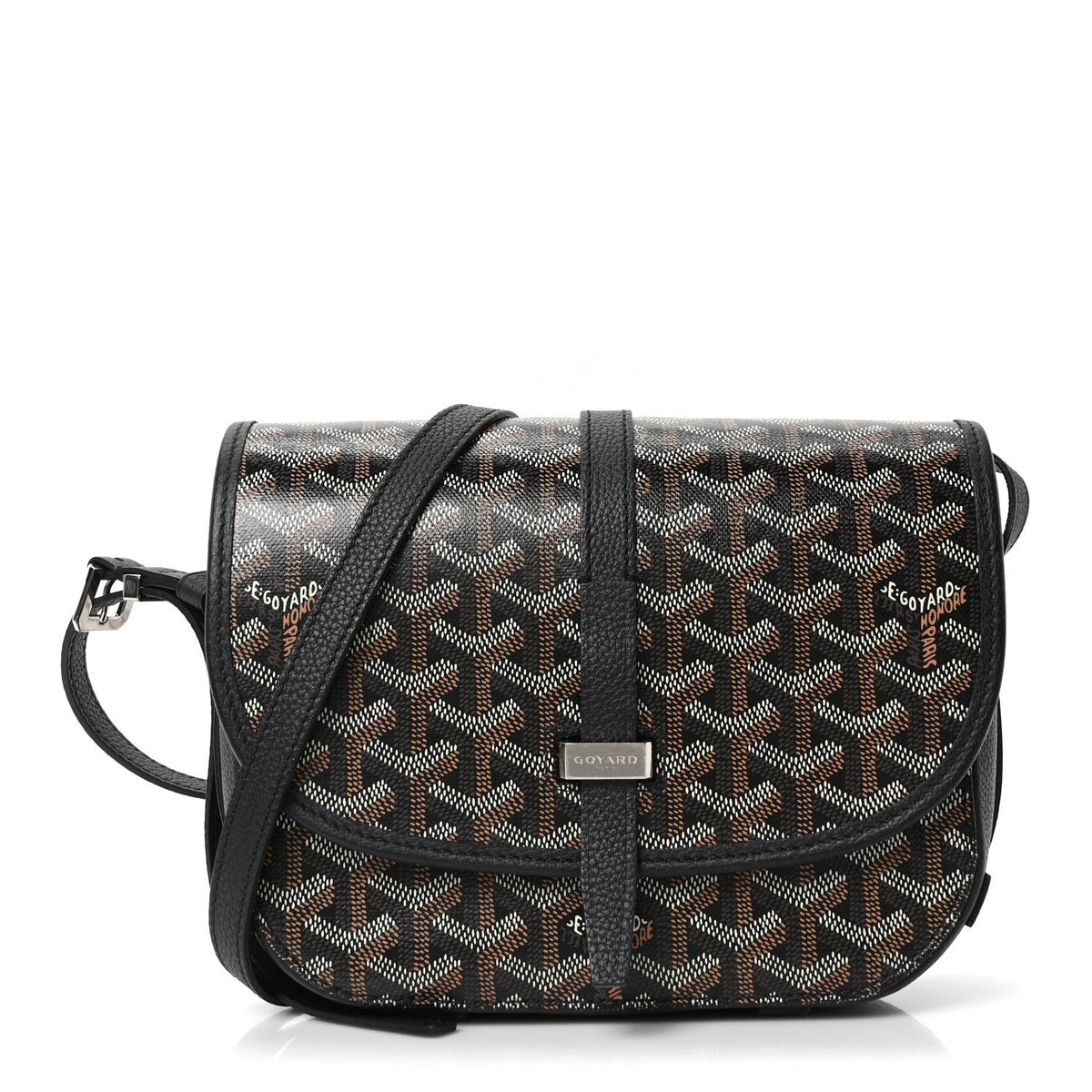 Goyardine Belvedere II PM Messenger Bag Black