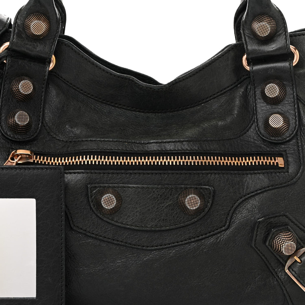 Agneau Giant 21 Rose Gold Hardware City Black
