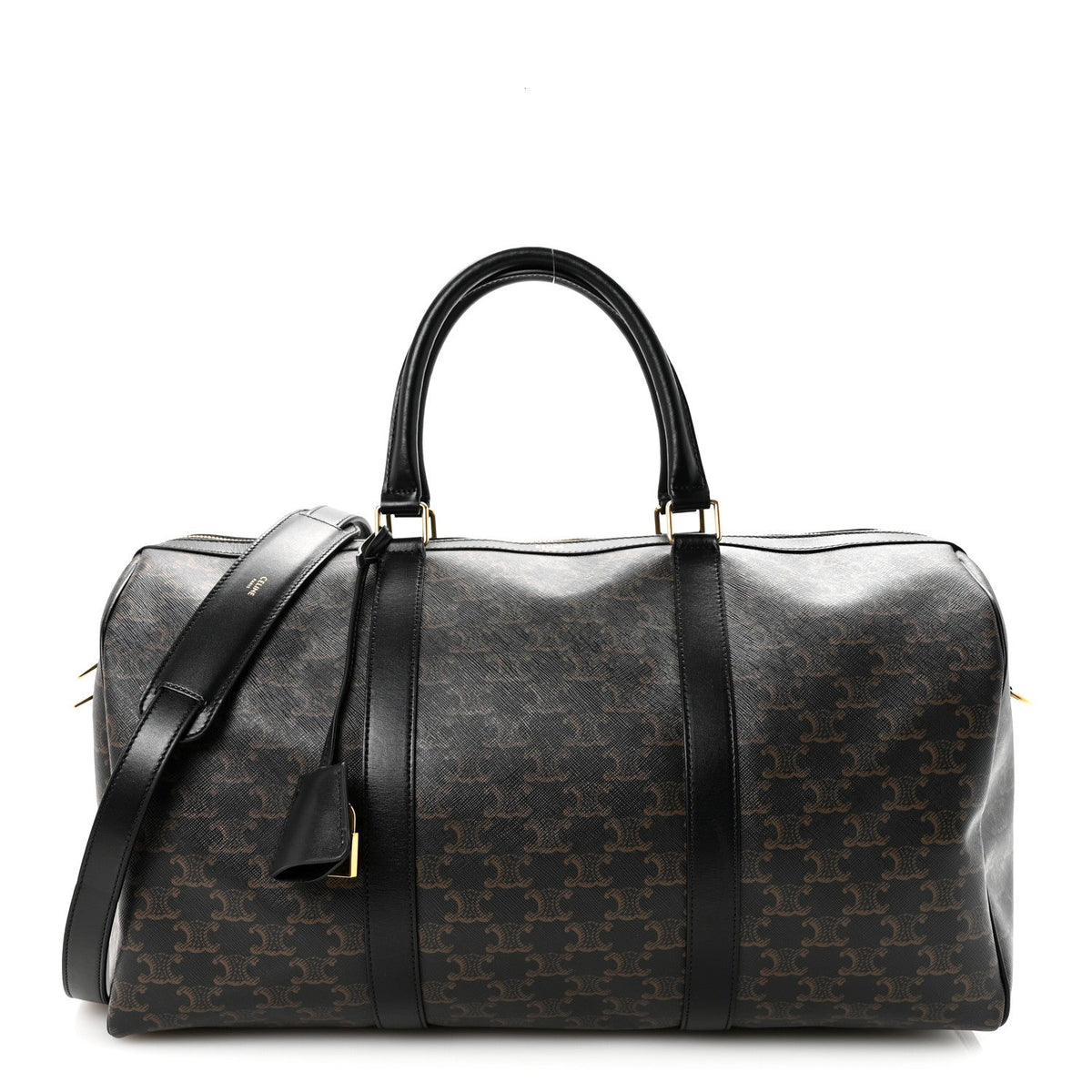 Triomphe Canvas Medium Voyage Duffle Black