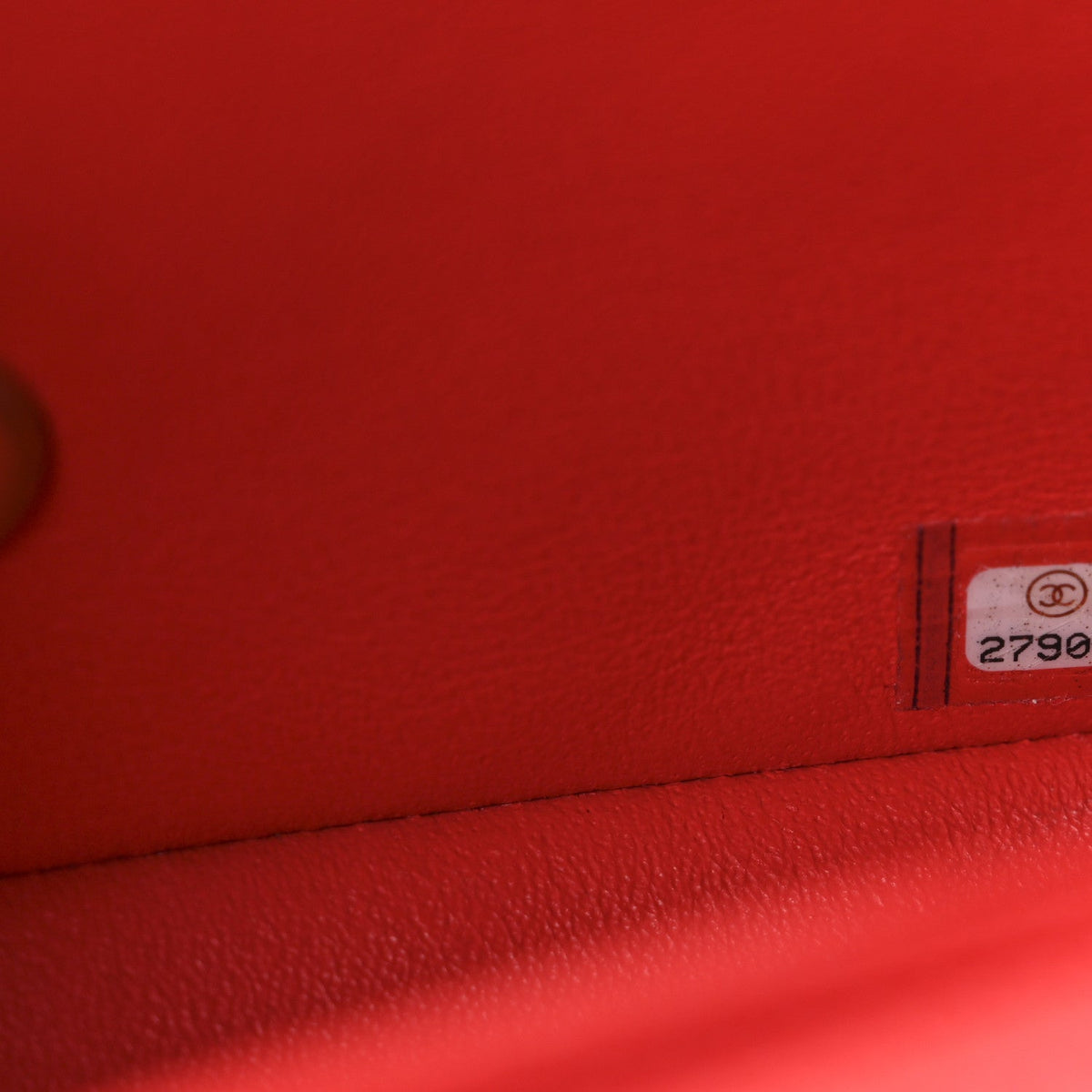 Lambskin Quilted Mini Square Flap Red