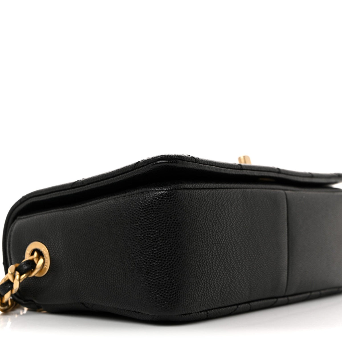 Caviar Quilted Small Fashion Therapy Flap Bag Black