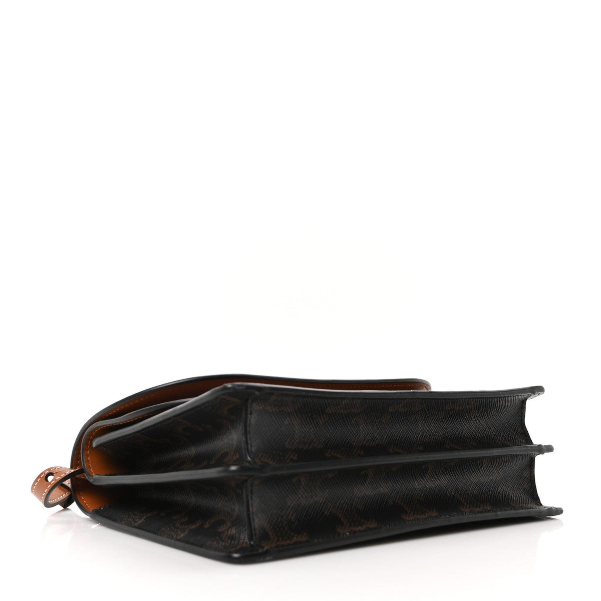 Triomphe Canvas Lambskin Wallet On Strap Tan