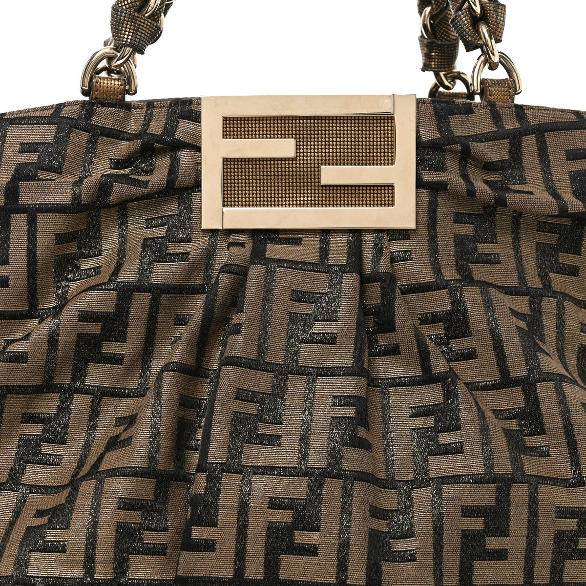 Metallic Lurex Zucca Mia Tote Bronze