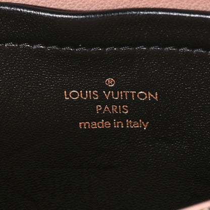 Lambskin Embossed Monogram Pochette Coussin Crossbody Black