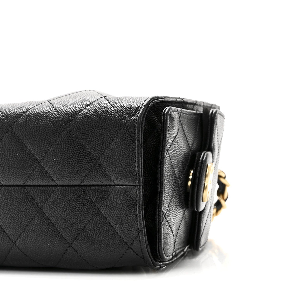 Caviar Quilted Mini Chanel 25 Handbag Black