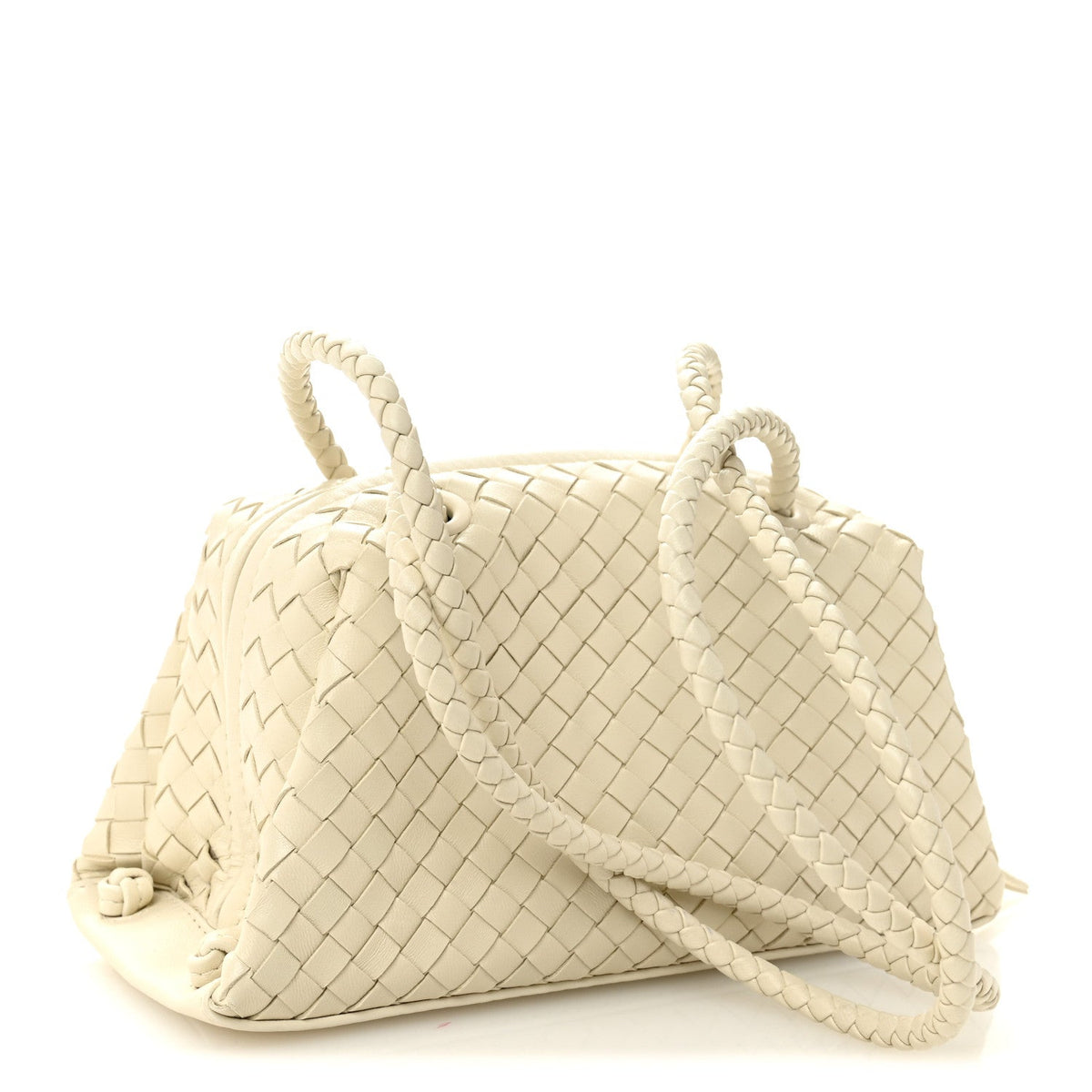 Nappa Intrecciato Tokyo Top Handle Bag Sea Salt