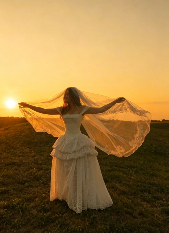 Vintage A Line Off the Shoulder White Lace Prom Dress Wedding Dress SH5325