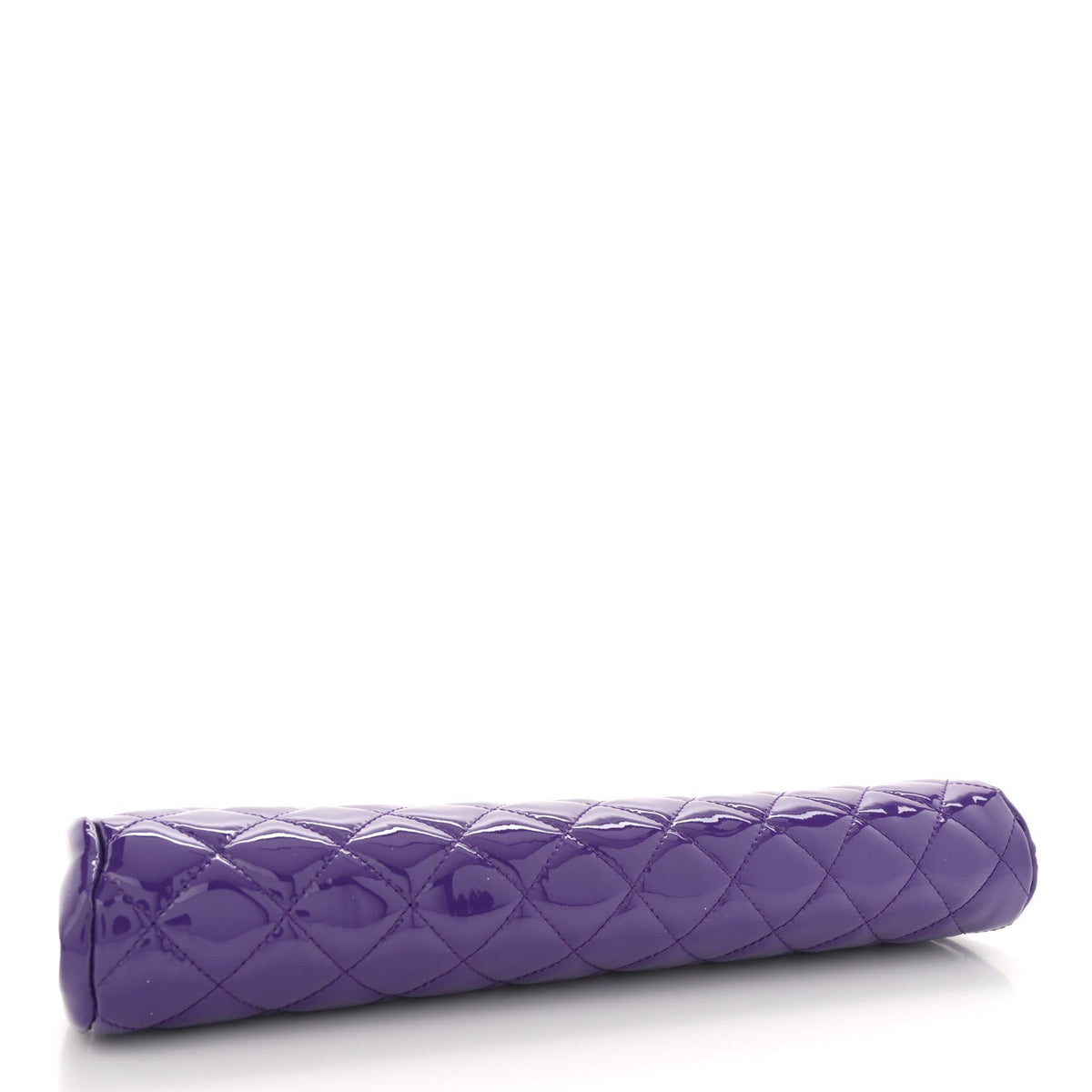 Patent Quilted Timeless Clutch Purple