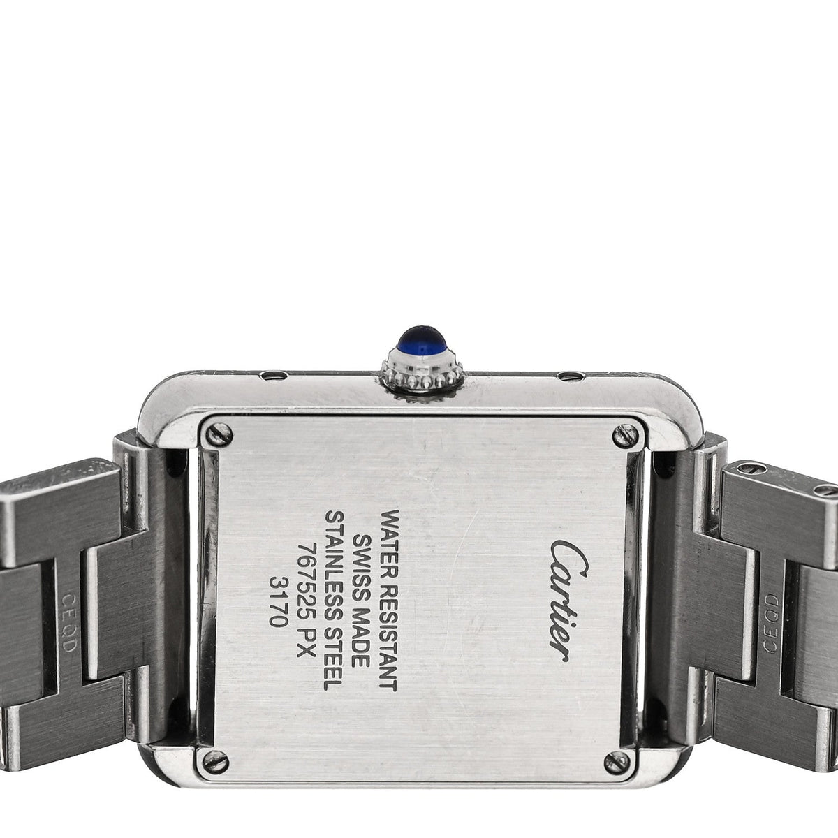 Stainless Steel 24mm Tank Solo Quartz Watch