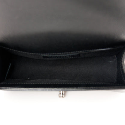 Caviar Quilted Small Boy Flap Black