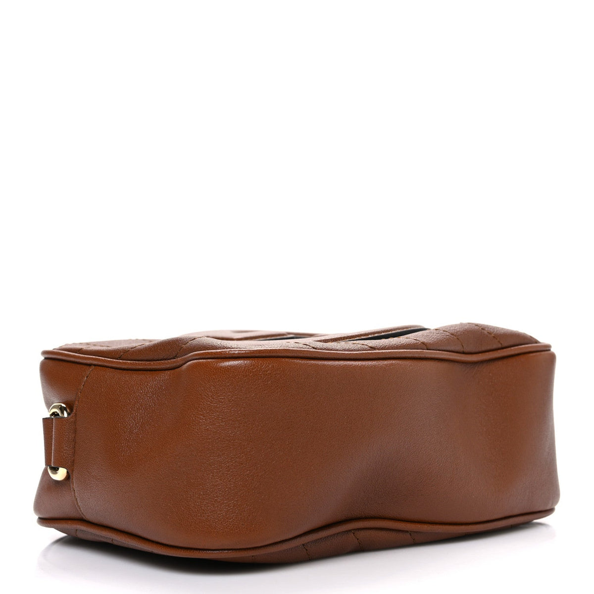 Sakai Be Green Calfskin Diagonal Stitched Small Blondie Shoulder Bag Cuir
