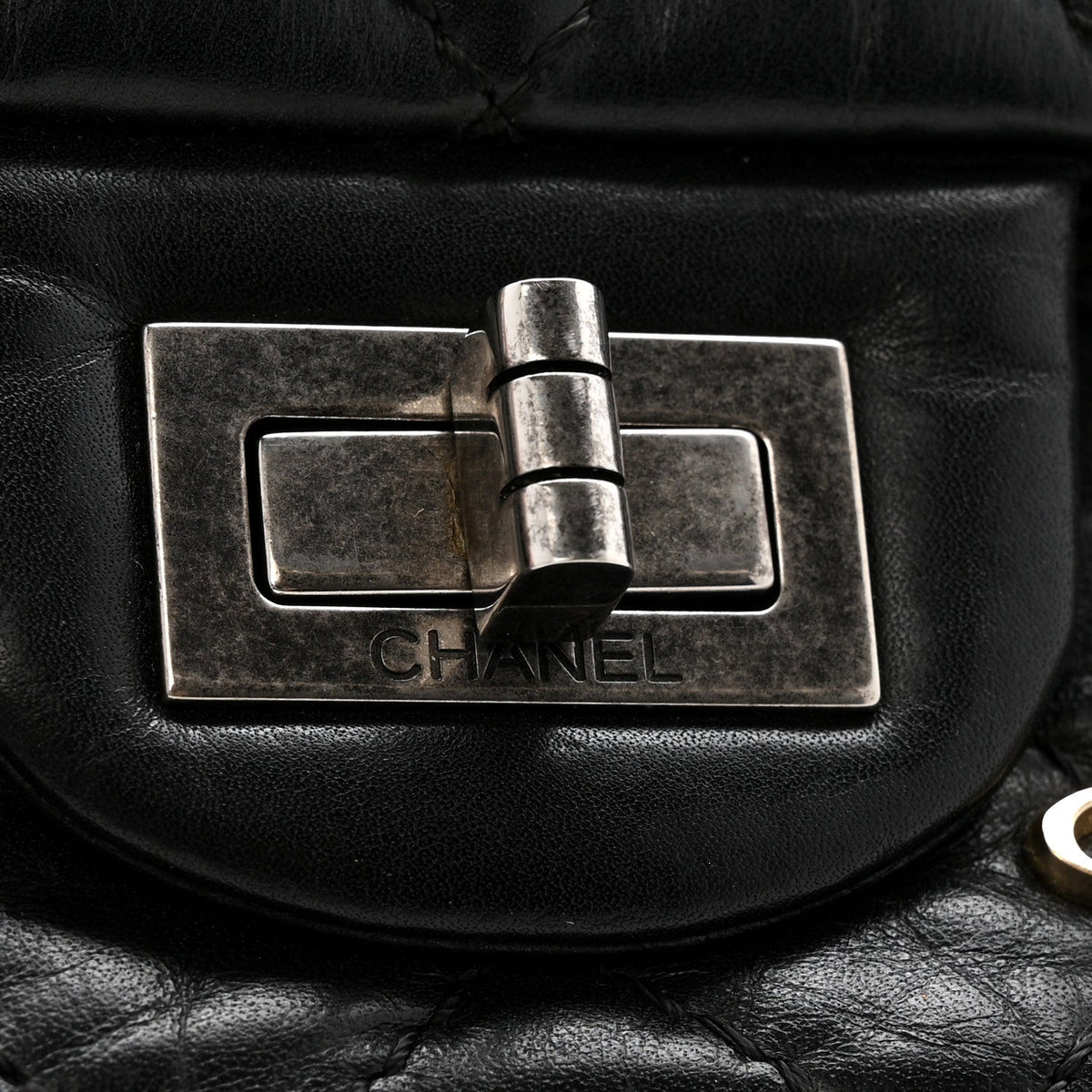 Aged Calfskin Lucky Charms 2.55 Reissue 225 Flap Black