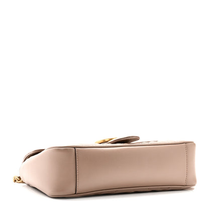 Calfskin Matelasse Small GG Marmont Shoulder Bag Porcelain Rose