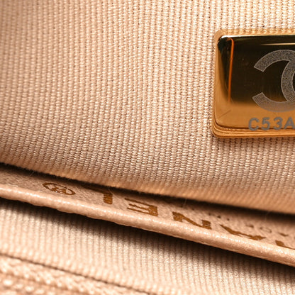 Lambskin Quilted Large CC Funky Town Flap Beige