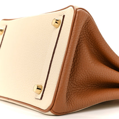 Togo Horseshoe Birkin 25 Craie Gold