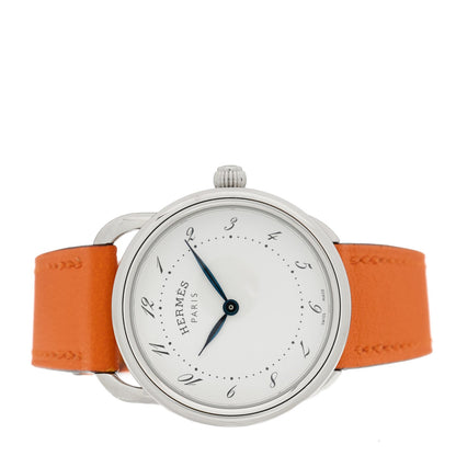 Stainless Steel Swift 28mm Arceau Quartz Watch Orange